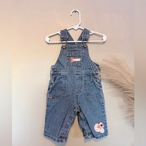 Carter's Blue Denim Overalls with Cute Patches